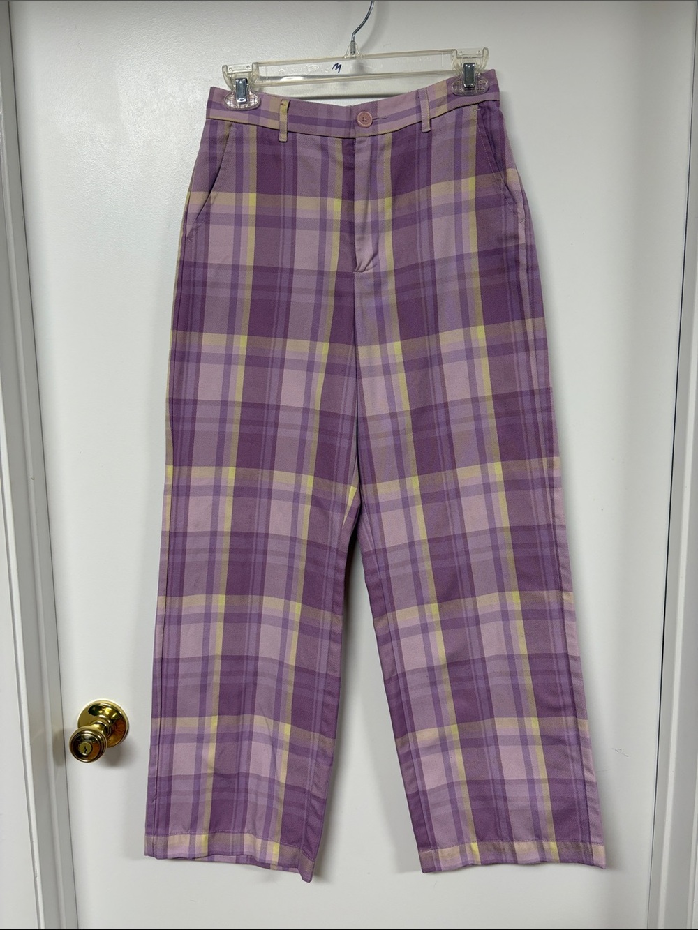 APEE by A Bathing Ape Plaid Wide Leg Pants